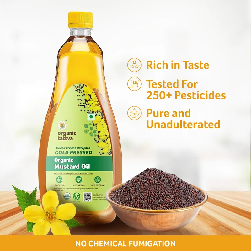 Organic Cold Pressed Mustard Oil