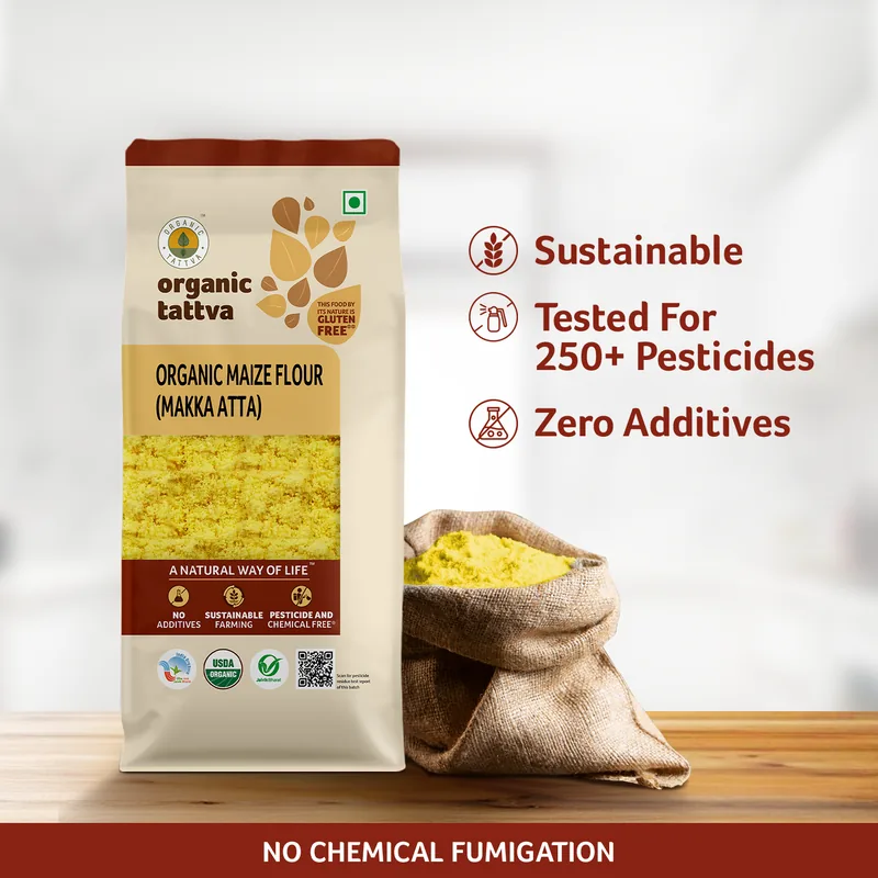 Organic Maize Flour (Makka Atta)